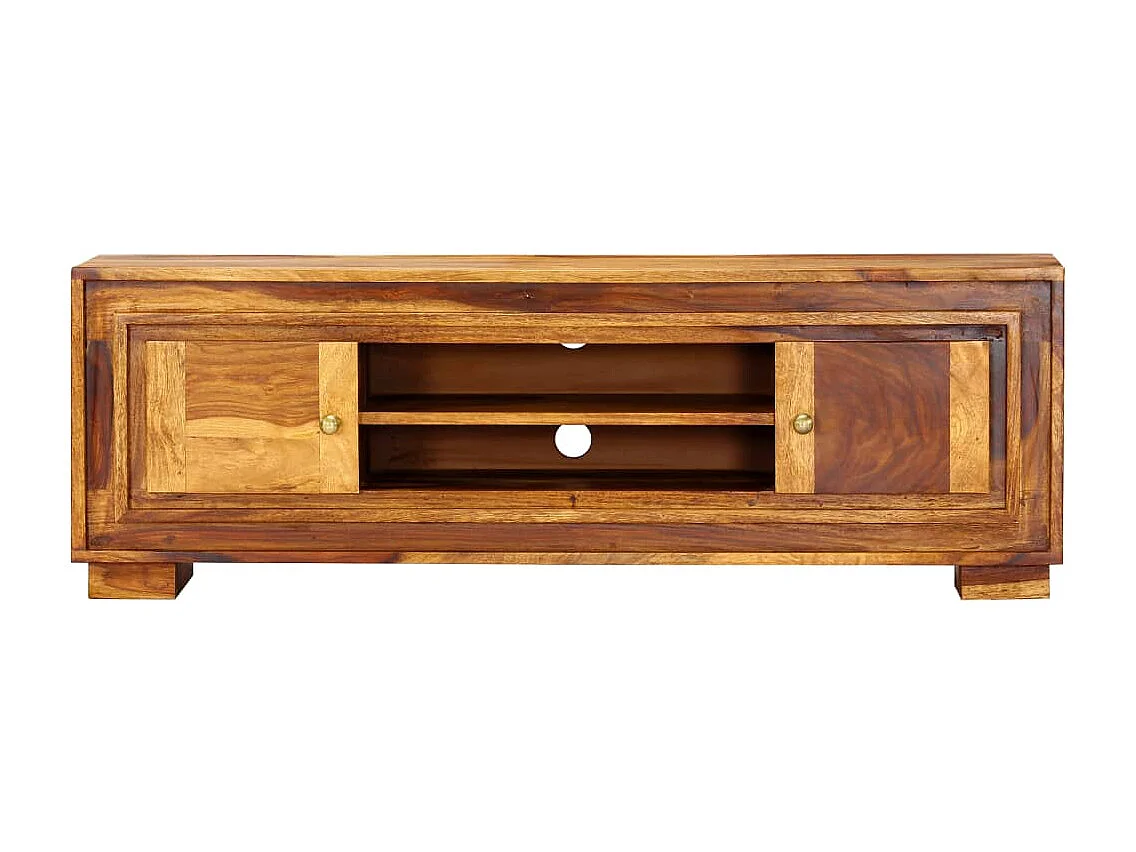 Garden Furniture -  Meuble TV 118x30x40 cm Bois de Sesham massif