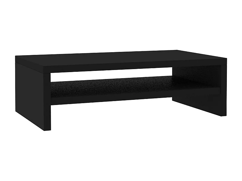 Prolenta Premium -  Monitorstandaard 42x24x13 cm bewerkt hout zwart