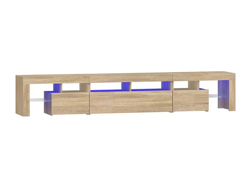 Tahlequah  Tv-meubel met LED-verlichting 230x36,5x40cm sonoma eikenkleurig