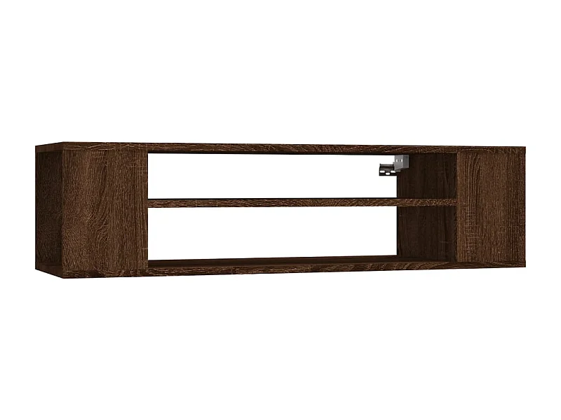 Saint-Quentin  Armoire TV suspendue Chêne marron 100x30x26,5cm Bois Ingénierie