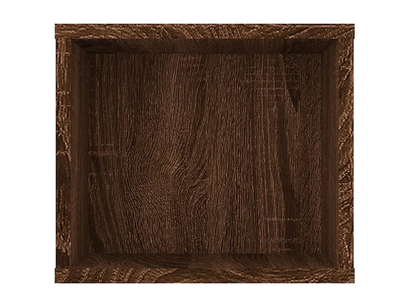 Saint-Quentin  Armoire TV suspendue Chêne marron 100x30x26,5cm Bois Ingénierie