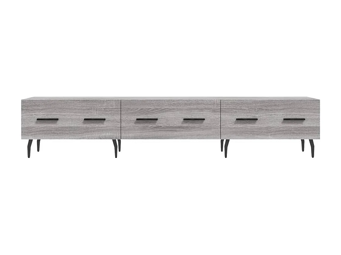 Jorven  Meuble TV sonoma gris 150x36x30 cm bois d'ingénierie