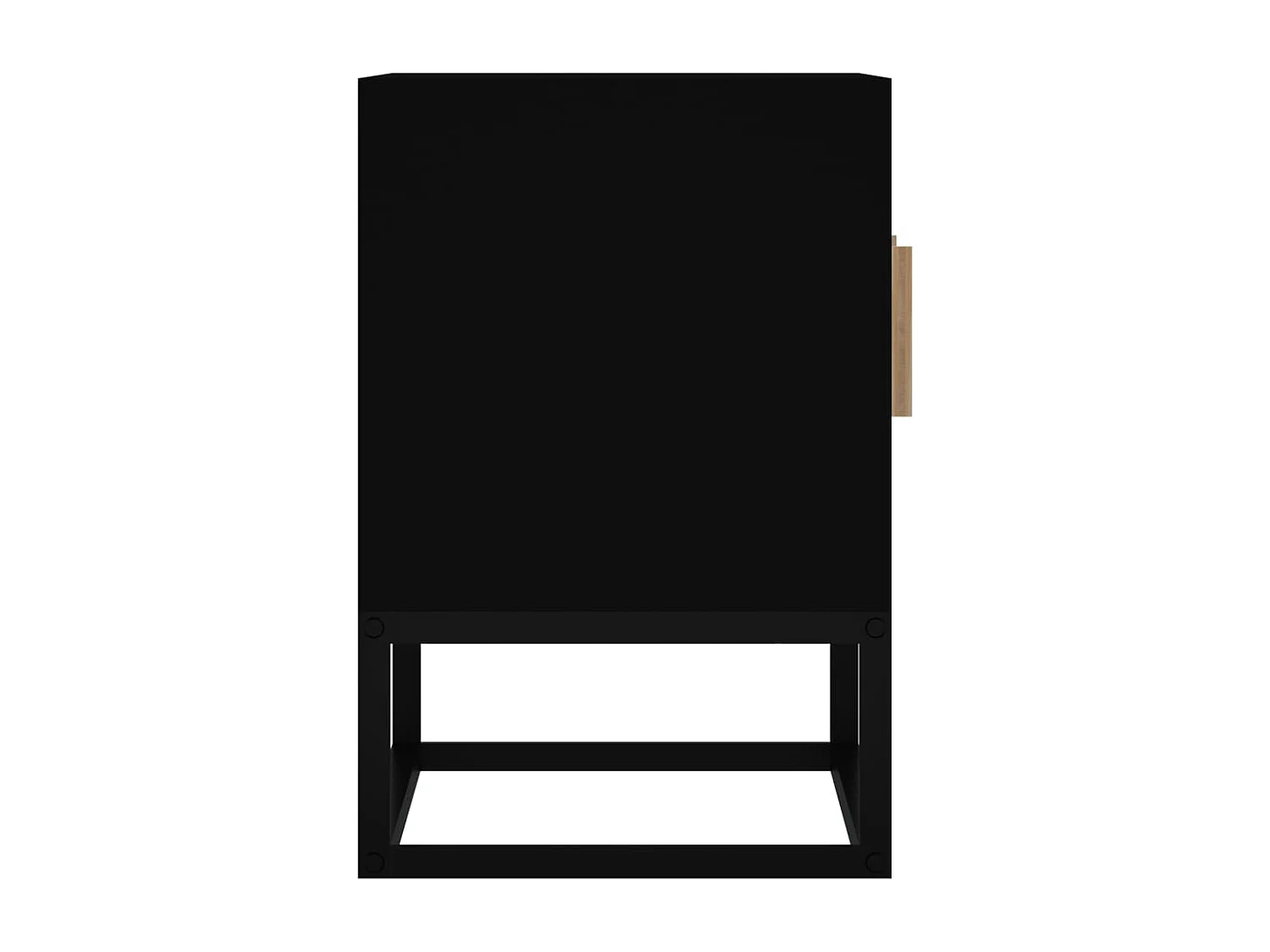 Yelara  Meuble TV noir 105x30x45 cm bois d'ingénierie et fer