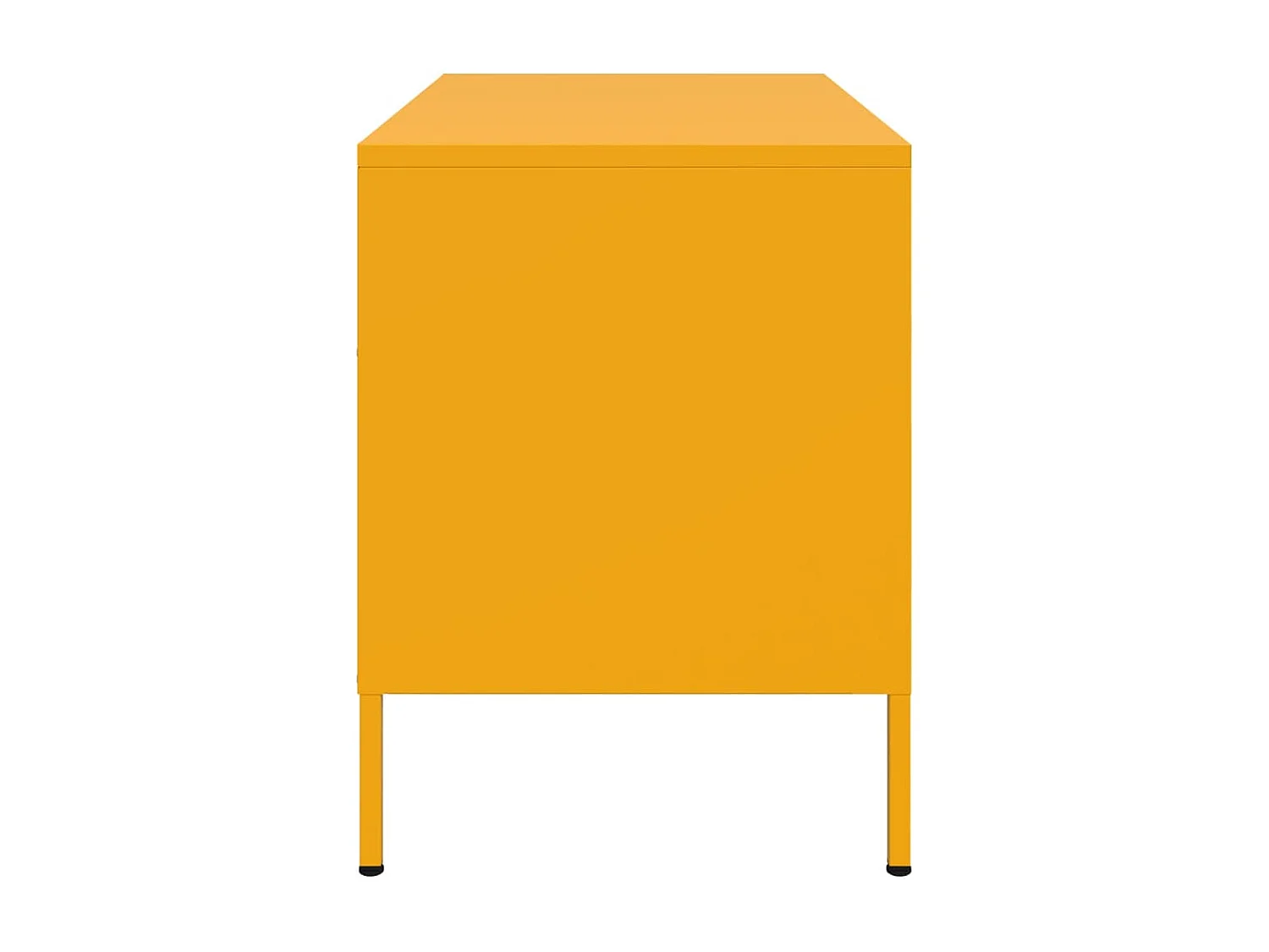 Raena  Meuble TV jaune moutarde 68x39x50,5 cm acier