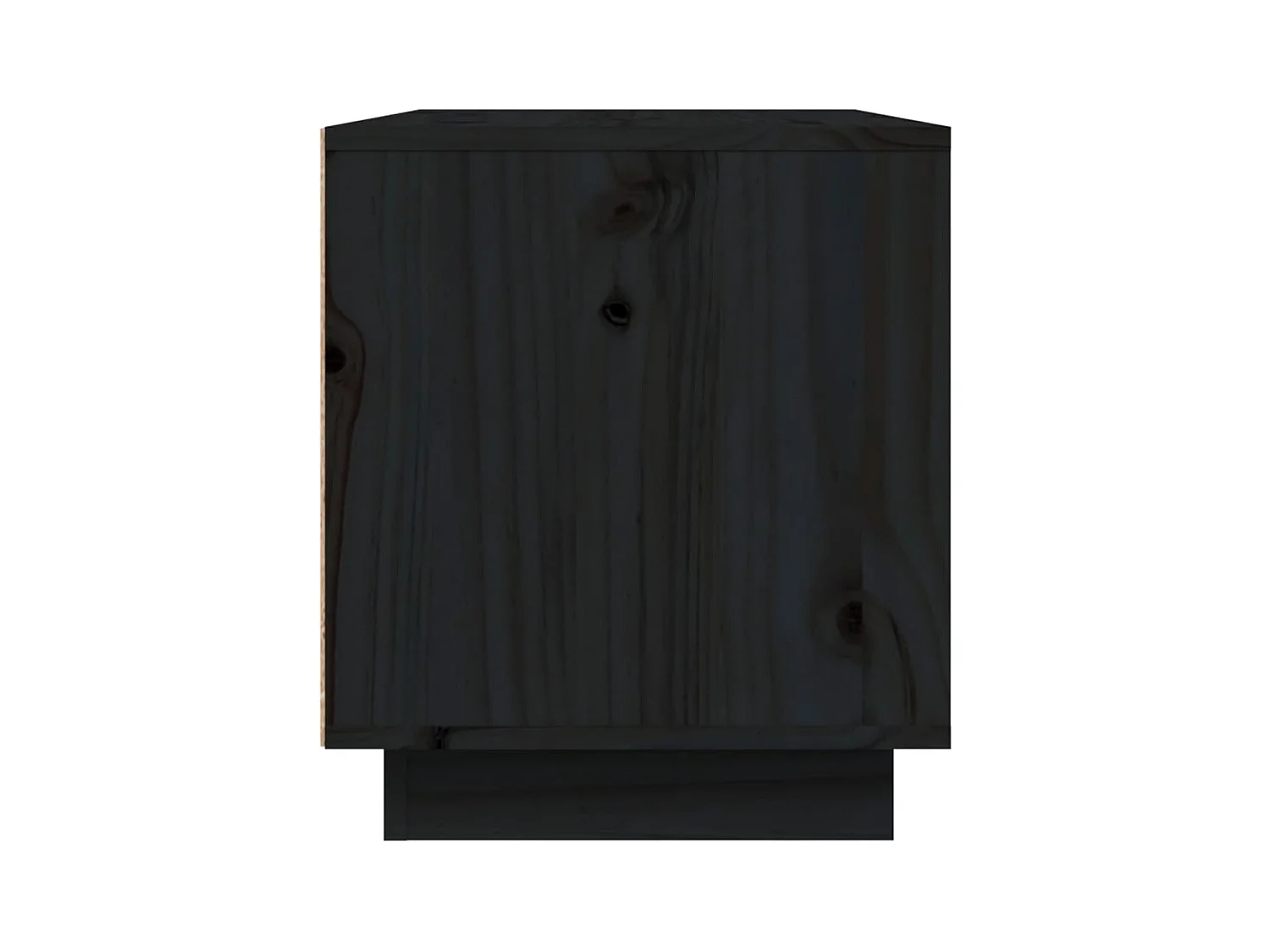 Harry Dean  Tv-meubel 80x35x40,5 cm massief grenenhout zwart