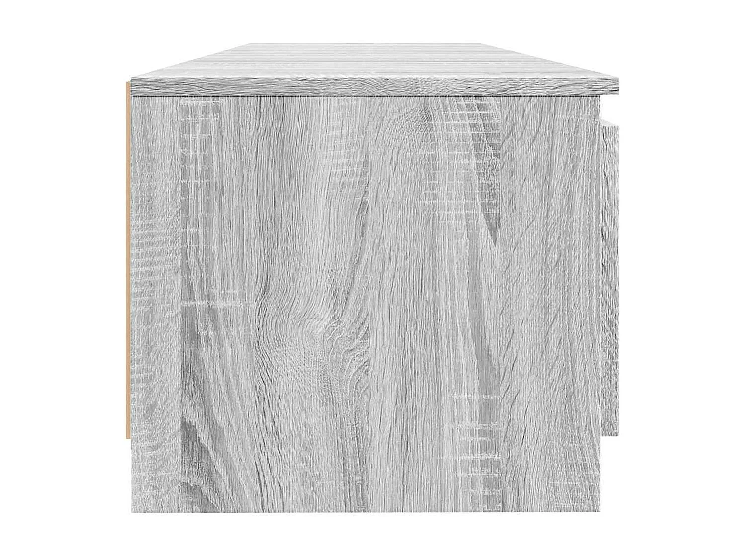 Vasil  Mueble para TV con luces LED gris Sonoma 140x40x36 cm