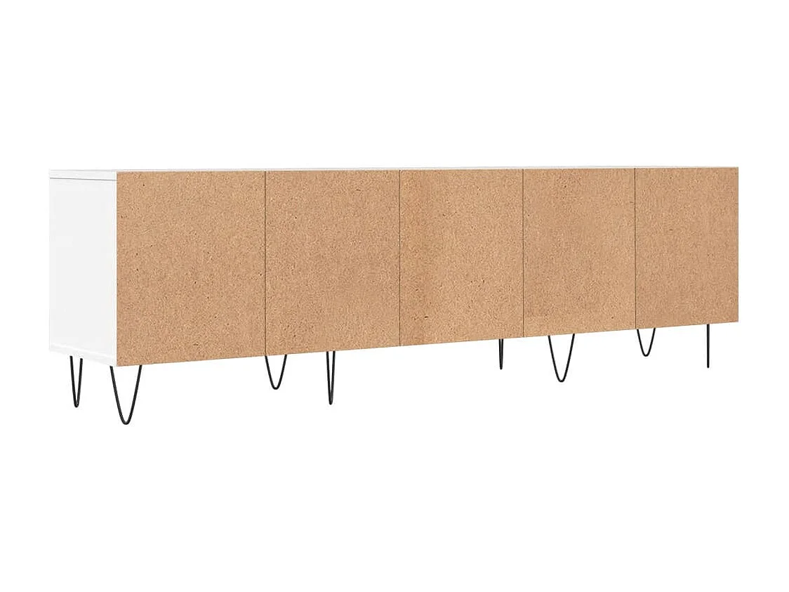 Salon-de-Provence  Meuble TV blanc 150x30x44,5 cm bois d'ingénierie