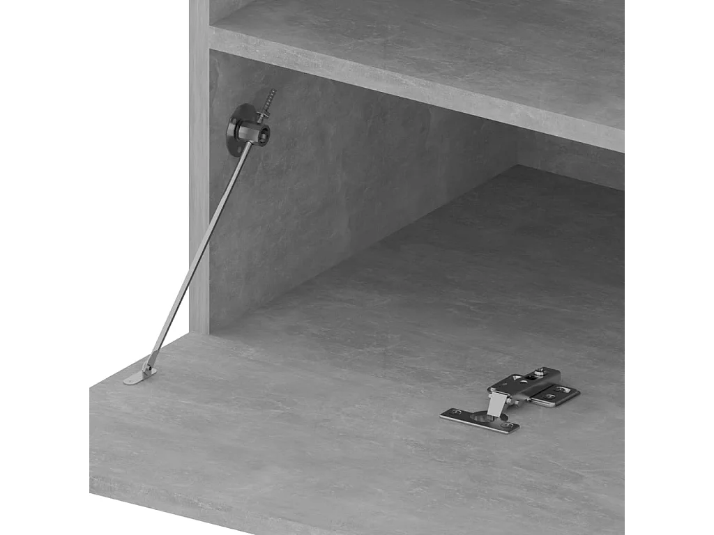 Ilion  Tv-meubel met LED-verlichting 75x35x40 cm betongrijs