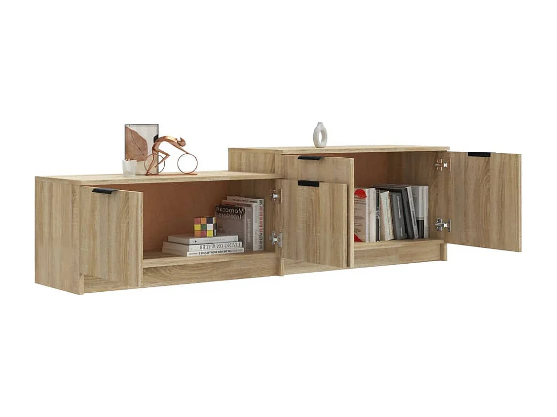 Nail  Meuble TV Chêne sonoma 158,5x36x45 cm Bois d'ingénierie