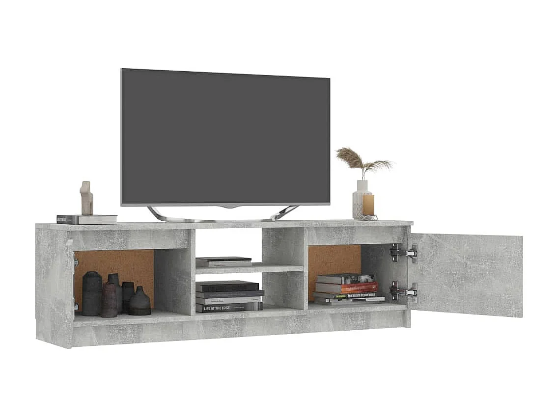 Gene Scott  Mueble para TV de aglomerado gris hormigón 120x30x35,5 cm