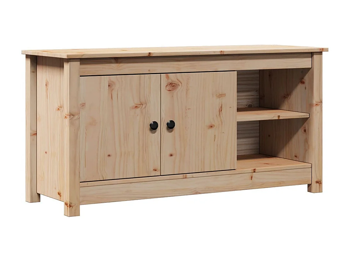 Clinton Corners  Mueble de TV de madera maciza de pino 103x36,5x52 cm