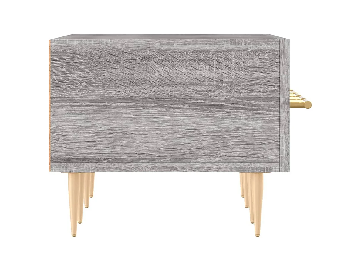 Sidney  Meuble TV sonoma gris 150x36x30 cm bois d'ingénierie