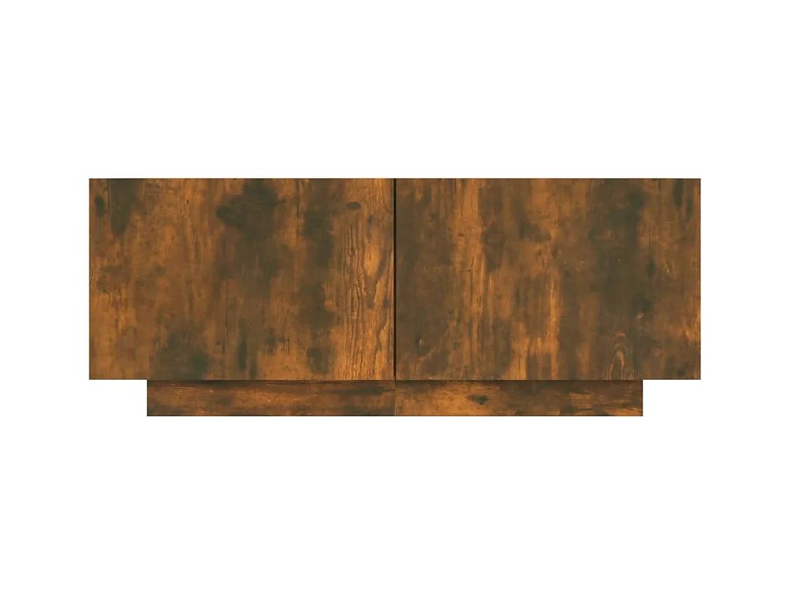 Westwego  Meuble TV Chêne fumé 100x35x40 cm Bois d'ingénierie