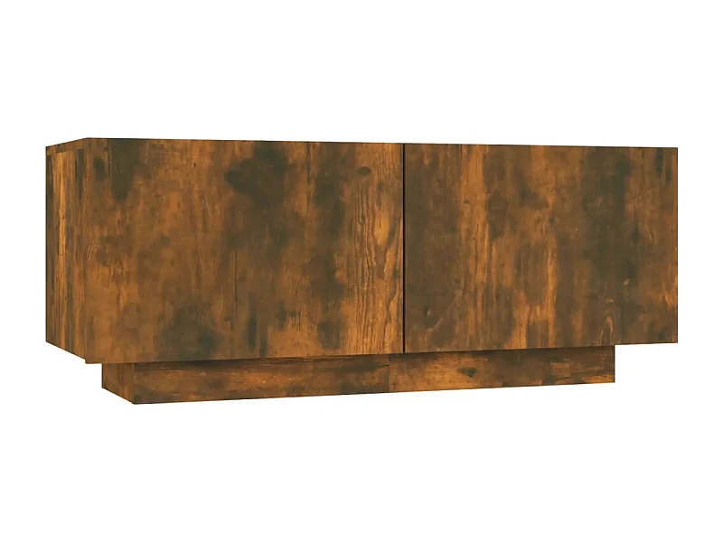 Westwego  Meuble TV Chêne fumé 100x35x40 cm Bois d'ingénierie