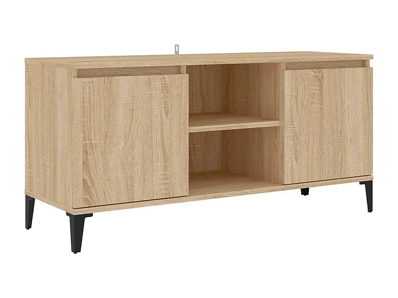 Billie  Tv-meubel met metalen poten 103,5x35x50 cm sonoma eikenkleurig