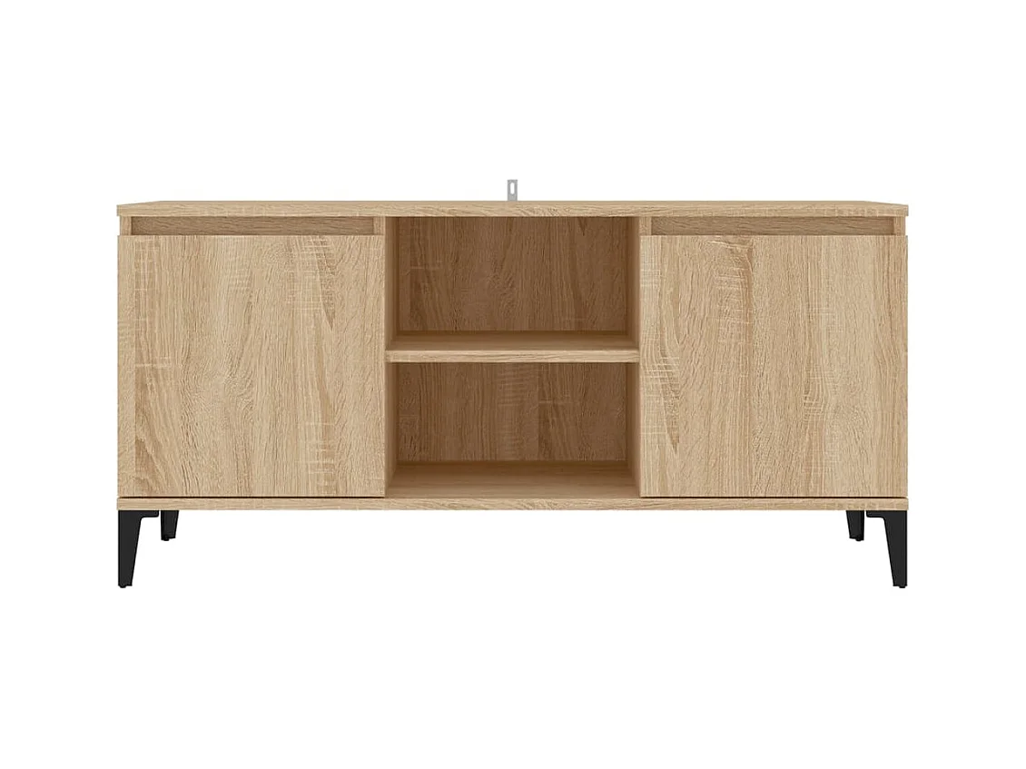Billie  Tv-meubel met metalen poten 103,5x35x50 cm sonoma eikenkleurig