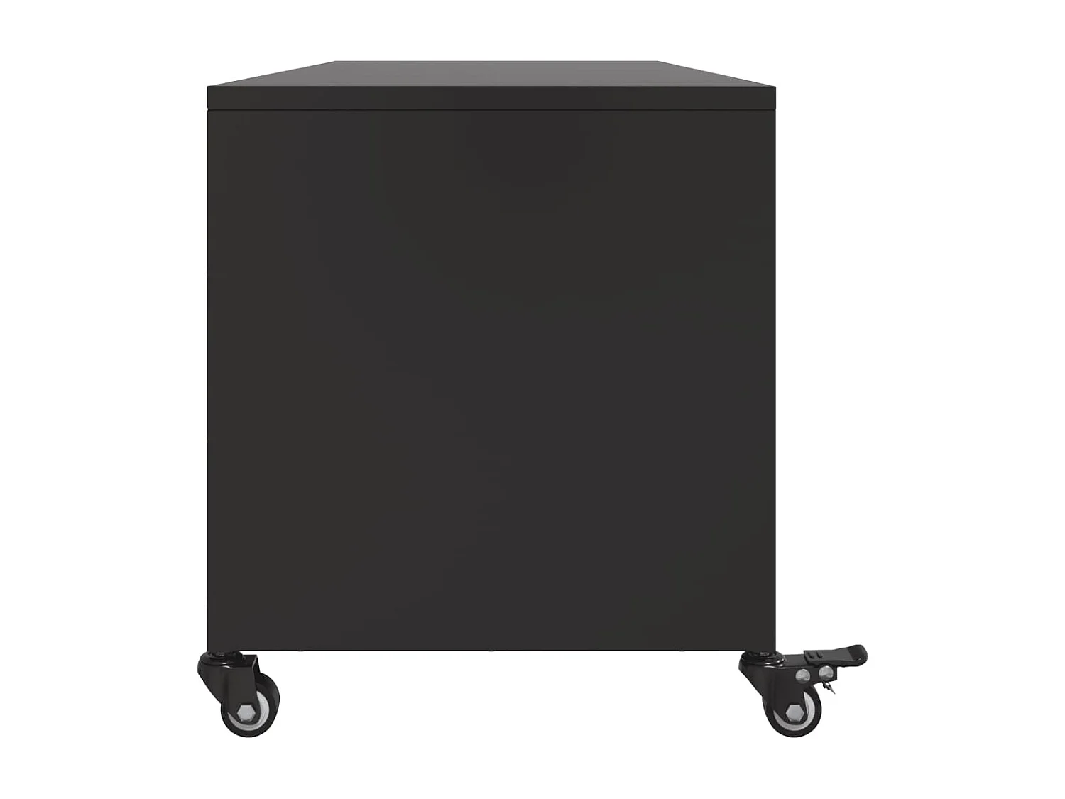Tours  Mueble para TV acero negro 100,5x39x43,5 cm