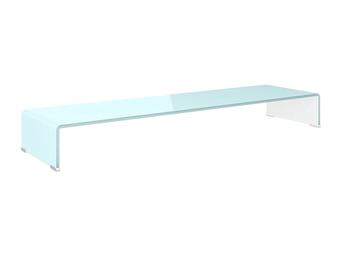 Fall River  Meuble TV/Support pour moniteur 110x30x13 cm verre vert