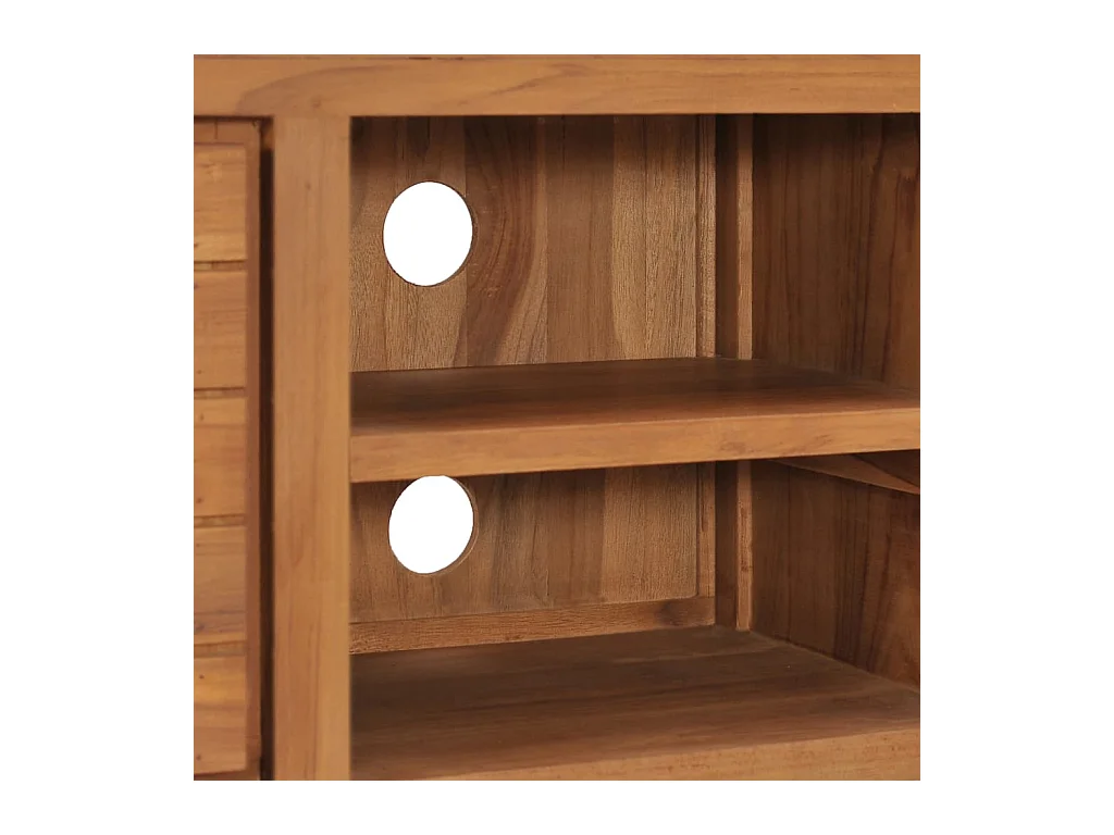 Garden Furniture -  Meuble TV 110x30x40 cm Bois de teck massif