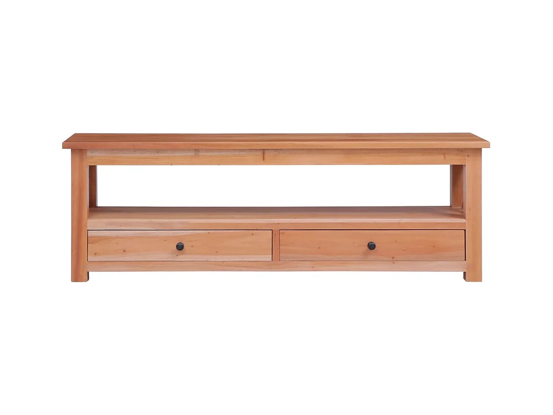 Tamaqua  Meuble TV 120x30x40 cm Bois d'acajou massif