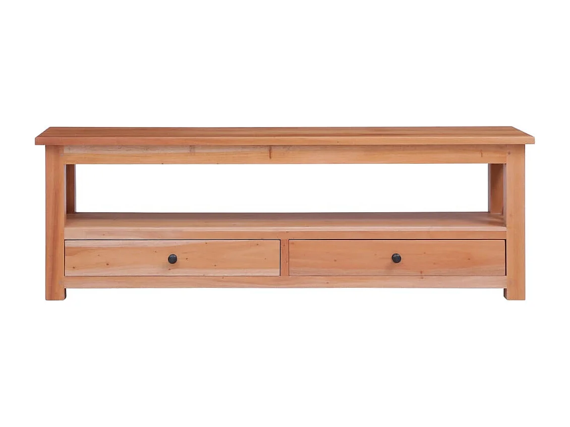 Tamaqua  Meuble TV 120x30x40 cm Bois d'acajou massif