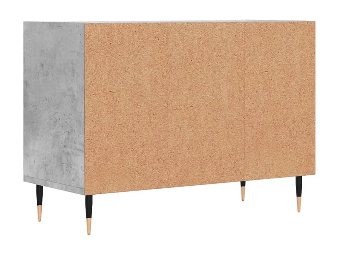 Udir  Meuble TV gris béton 69,5x30x50 cm bois d'ingénierie