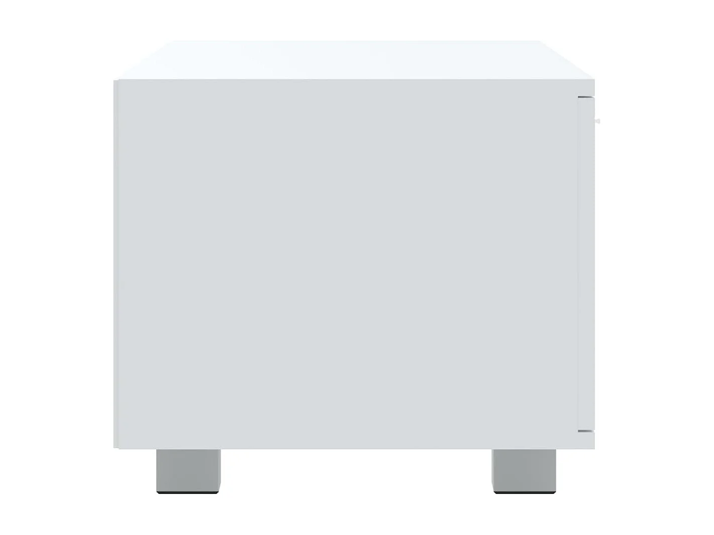 Stuarts Draft  Meuble TV Blanc 120x40,5x35 cm Bois d'ingénierie