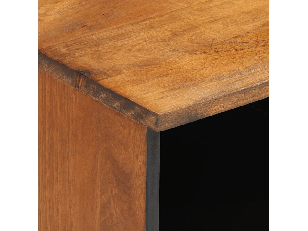 Garden Furniture -  Meuble TV 100x33x46 cm bois massif de manguier