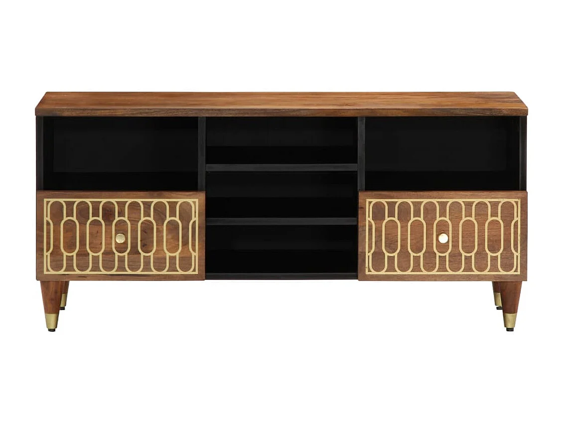 Garden Furniture -  Meuble TV 100x33x46 cm bois massif de manguier