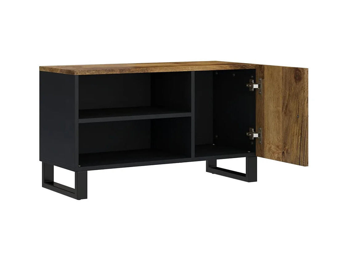 Torval  Meuble TV 80x33x46 cm bois de manguier et d'ingénierie
