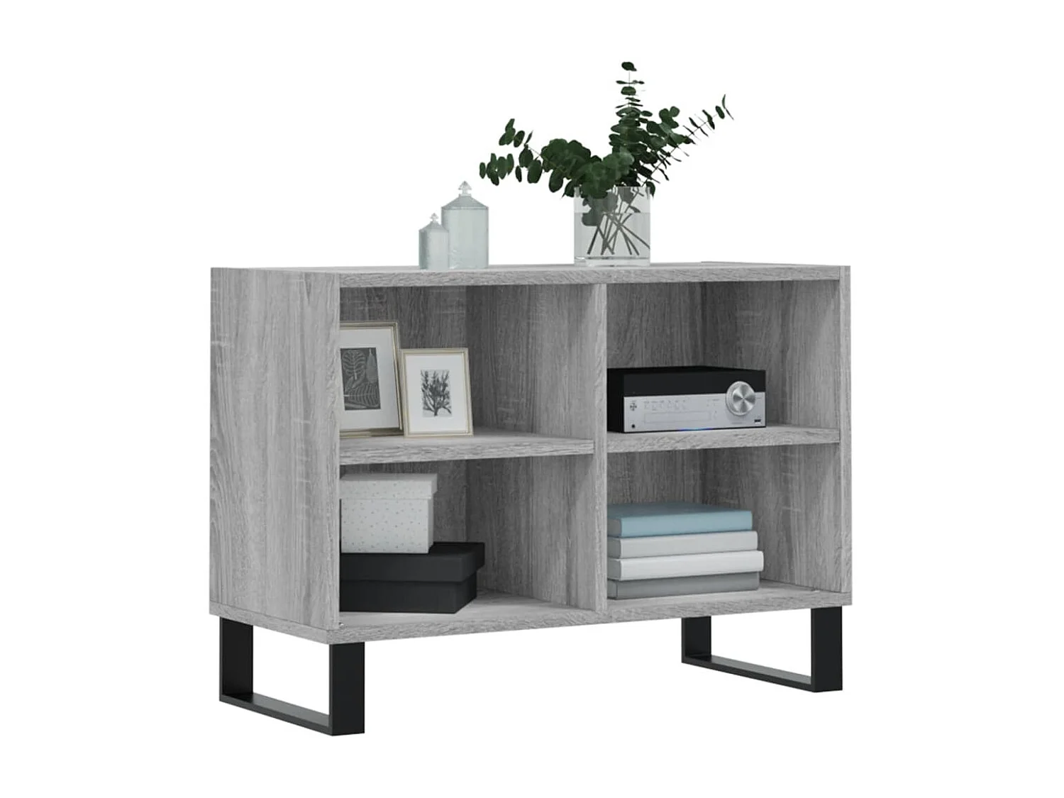 Iraan  Meuble TV sonoma gris 69,5 x 30 x 50 cm bois d'ingénierie