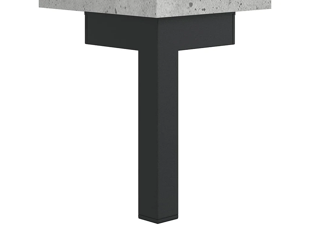 Fem  Meuble TV gris béton 150x30x44,5 cm bois d'ingénierie