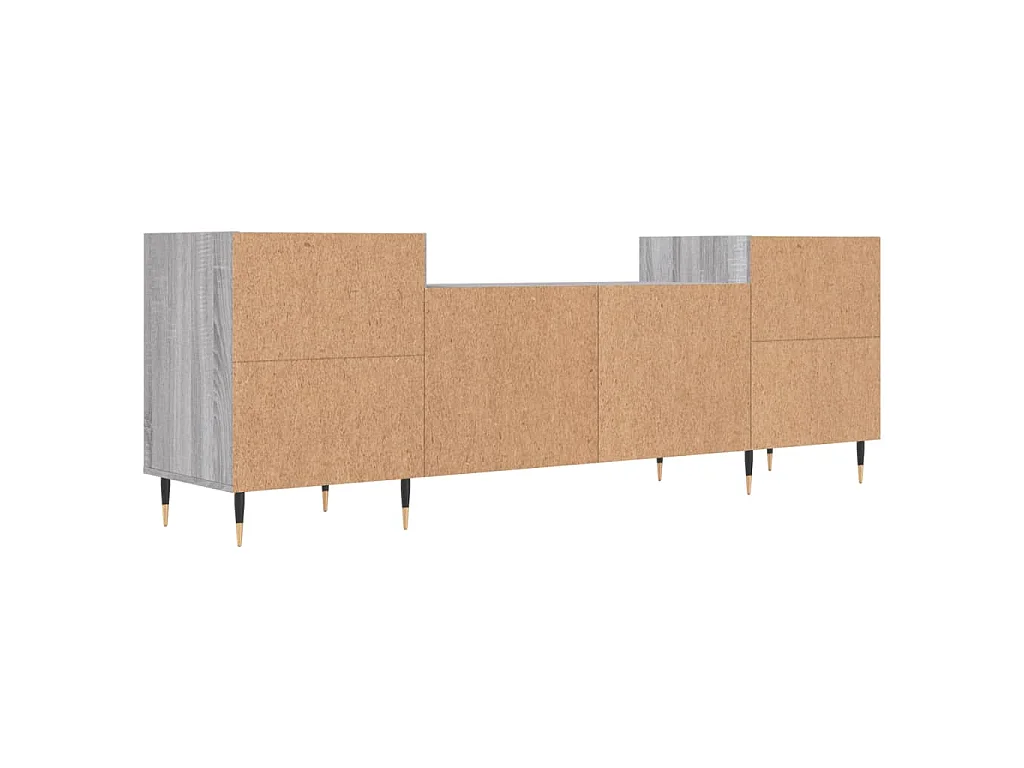 Malik Blake  Meuble TV Sonoma gris 160x35x55 cm Bois d'ingénierie