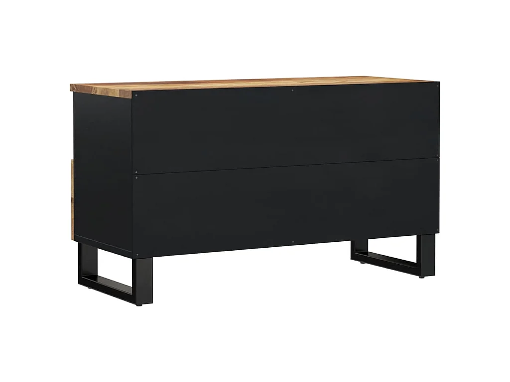Piper Grace  Tv-meubel 80x33x46 cm massief mangohout en bewerkt hout