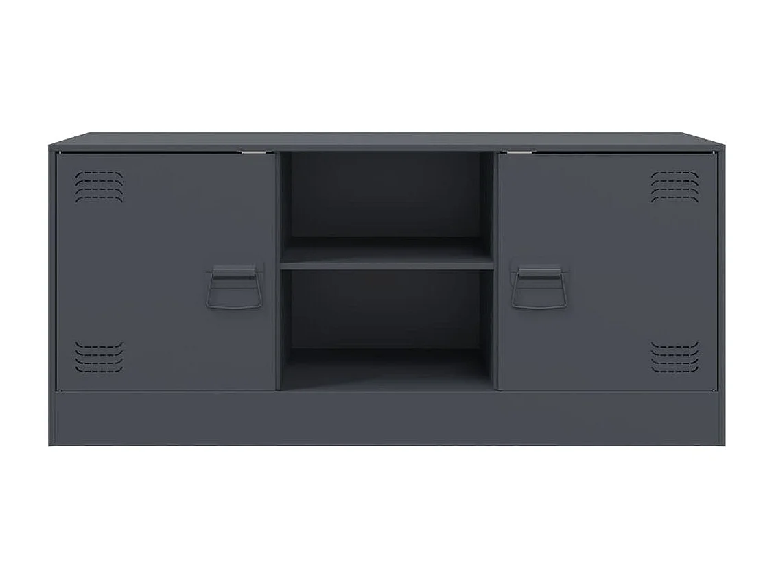 Jean-Claude  Meuble TV anthracite 99x39x44 cm acier