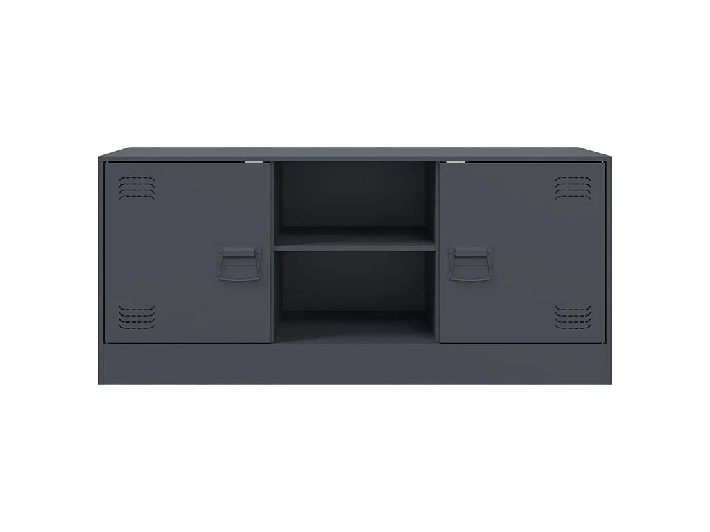 Jean-Claude  Meuble TV anthracite 99x39x44 cm acier