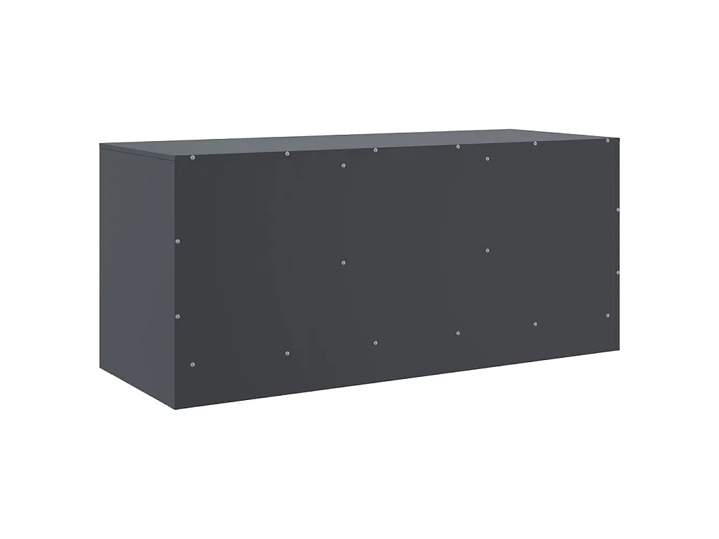 Jean-Claude  Meuble TV anthracite 99x39x44 cm acier