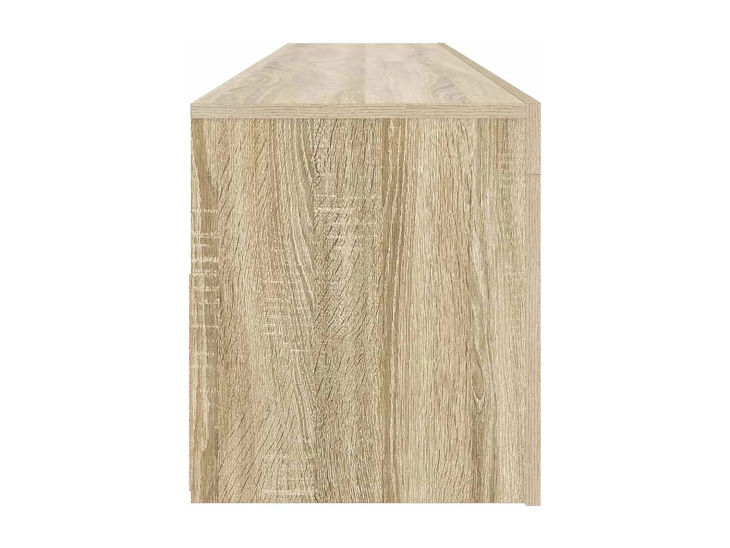 Denril  Meuble TV avec lumières LED chêne sonoma 120x35x40 cm