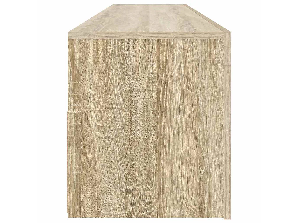 Denril  Meuble TV avec lumières LED chêne sonoma 120x35x40 cm