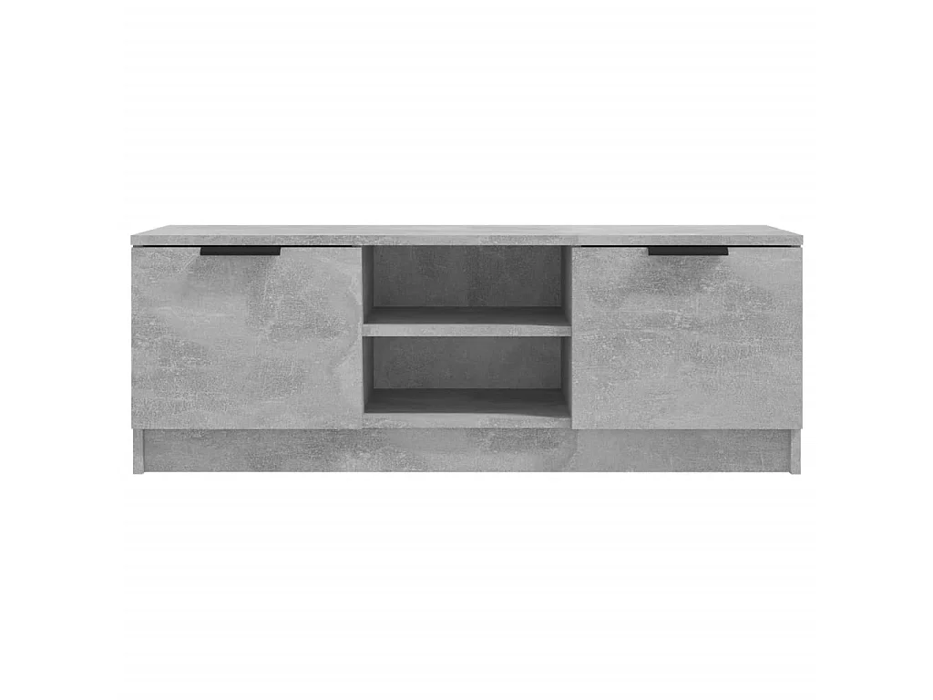 Kaelyn  Meuble TV Gris béton 102x35x36,5 cm Bois d'ingénierie