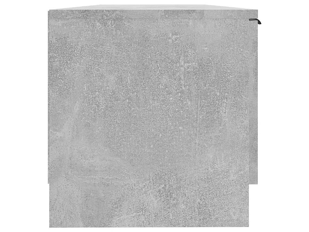 Kaelyn  Meuble TV Gris béton 102x35x36,5 cm Bois d'ingénierie