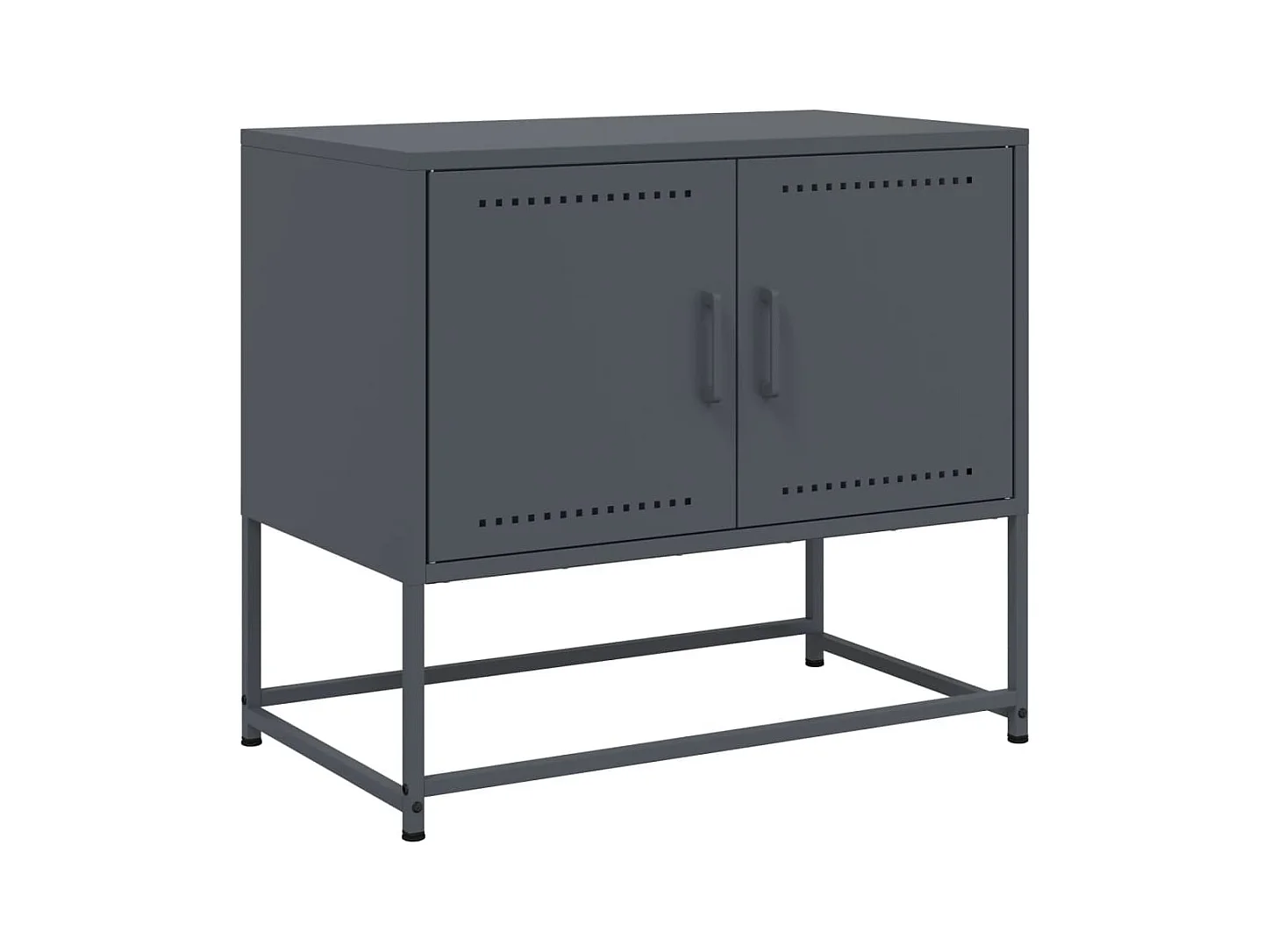 Cerlan  Meuble TV anthracite 68,5x39x60,5 cm acier