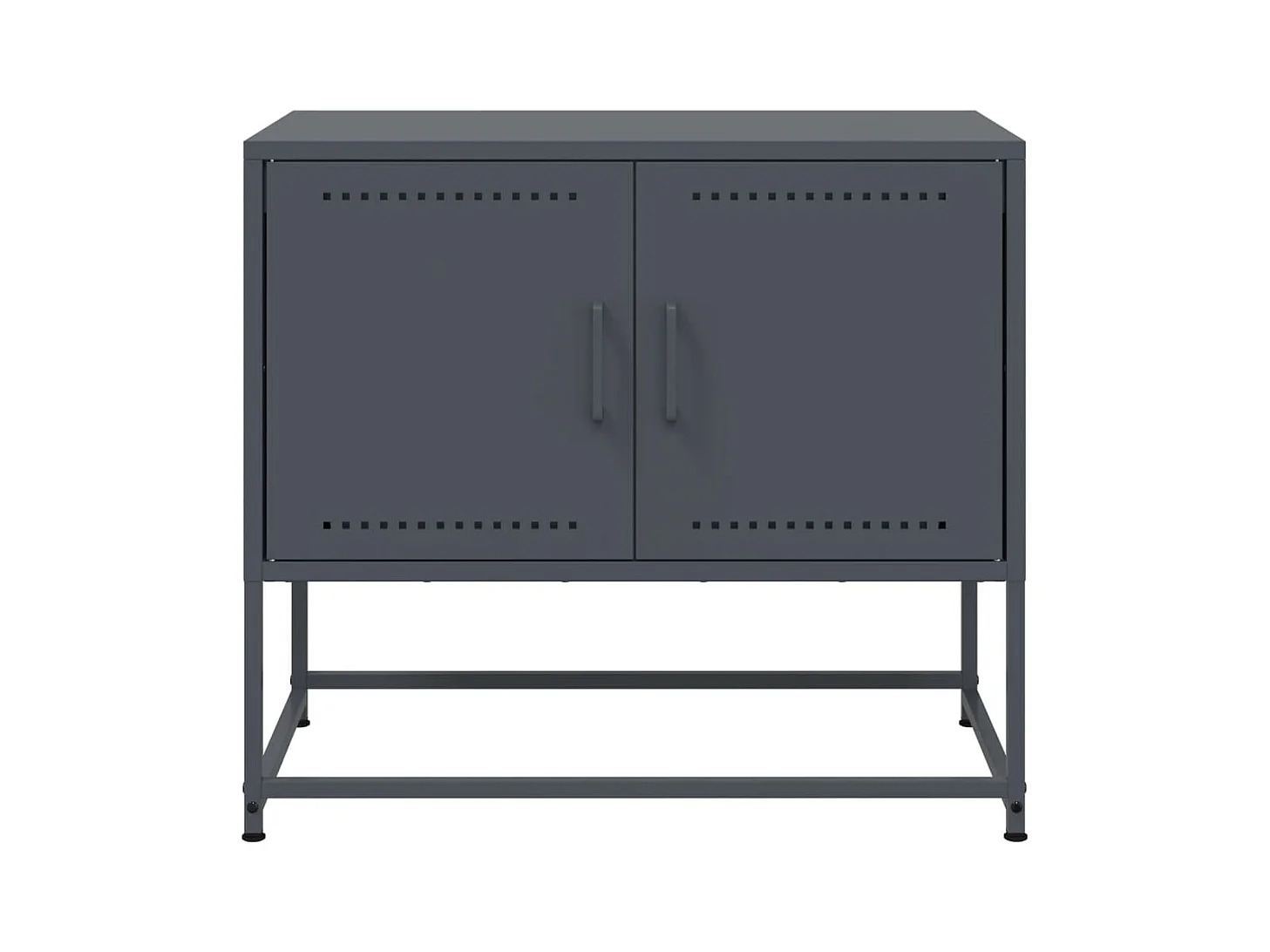 Cerlan  Meuble TV anthracite 68,5x39x60,5 cm acier