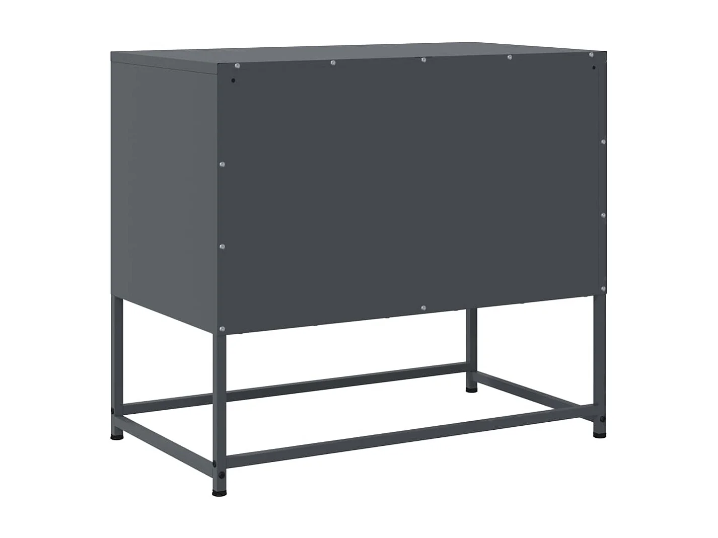 Cerlan  Mueble para TV de acero gris antracita 68,5x39x60,5 cm