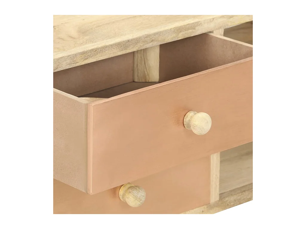 Garden Furniture -  Meuble TV 110x30x45 cm Bois de manguier solide