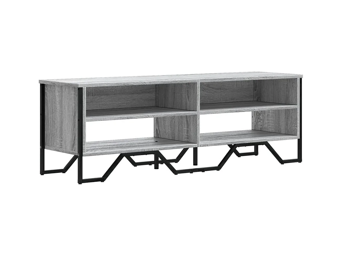 Zylar  Meuble TV sonoma gris 122x34x41 cm bois d'ingénierie
