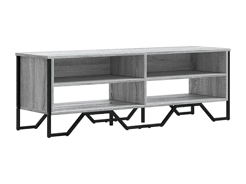 Zylar  Meuble TV sonoma gris 122x34x41 cm bois d'ingénierie