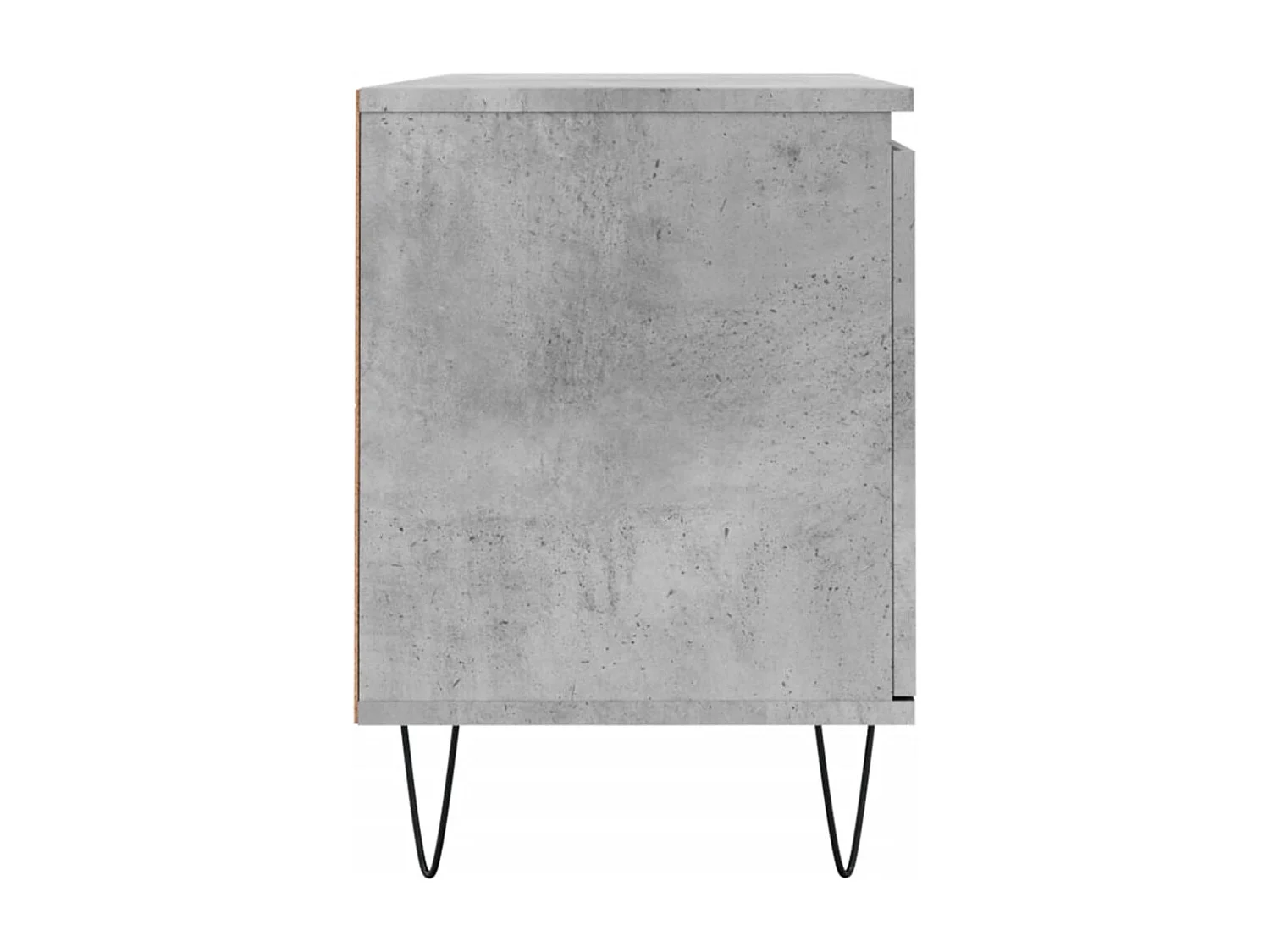 Ragnfrid  Meuble TV gris béton 104x35x50 cm bois d'ingénierie