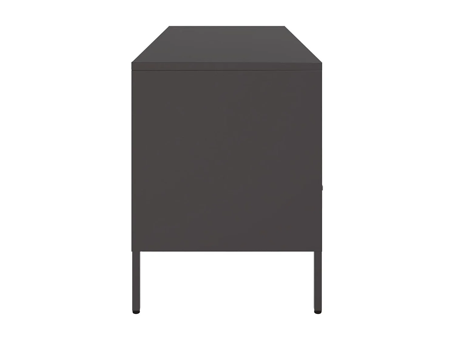 Gryln  Mueble para TV acero negro 100,5x39x50,5 cm