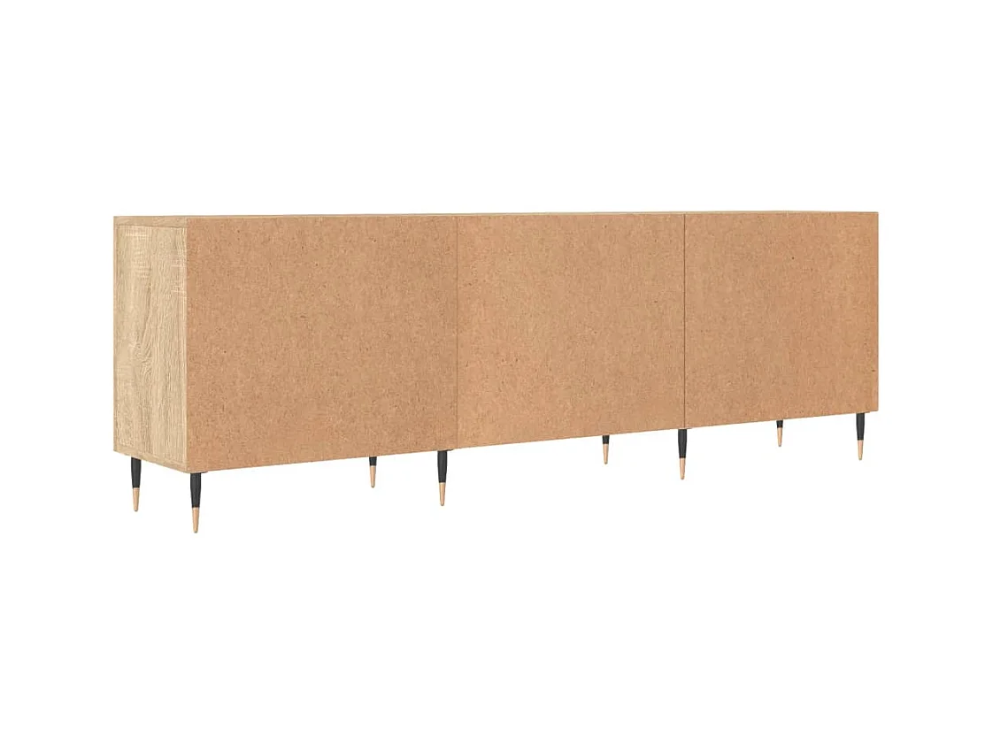 Fouzia  Meuble TV chêne sonoma 150x30x50 cm bois d'ingénierie